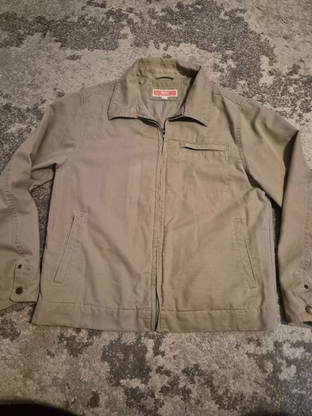 Mossimo Medium Tan Outdoor Festival Work Camping Lined Chore Canvas Jacket